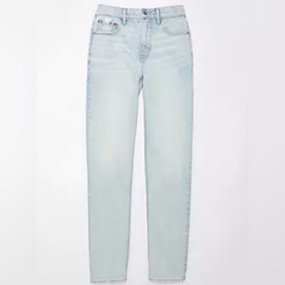 AE Stretch Super High Waisted Straight Jean 4 Short